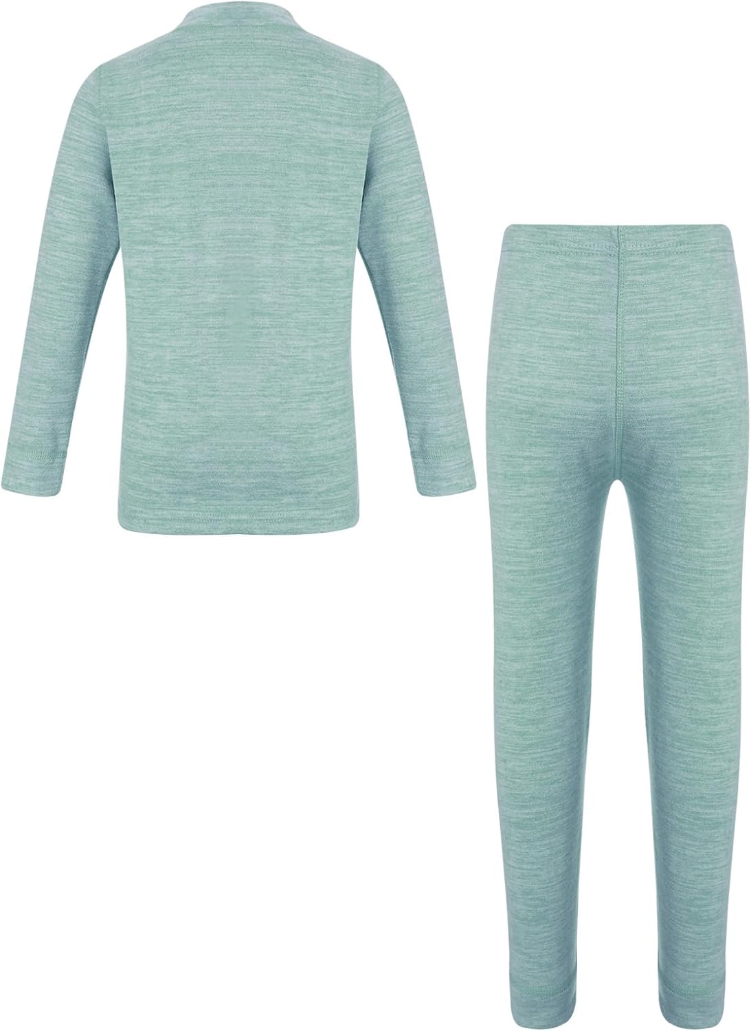 Kids Girls Boys Thermal Underwear Set Soft Fleece Lined Base Layer Tops with Legging Set Long John Suit