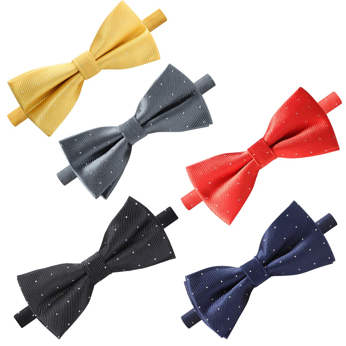 Set Di 10 Papillon Pre-legati Per Uomo E Ragazzo – Eleganti, Con Fascia Regolabile, Colori Assortiti