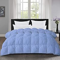 Vista 32 de Edredón Lujoso con Pliegues de Tamaño Extra Grande California King de 108 x 98 pulgadas Relleno de Edredón para Todas las Estaciones Ultra Suave