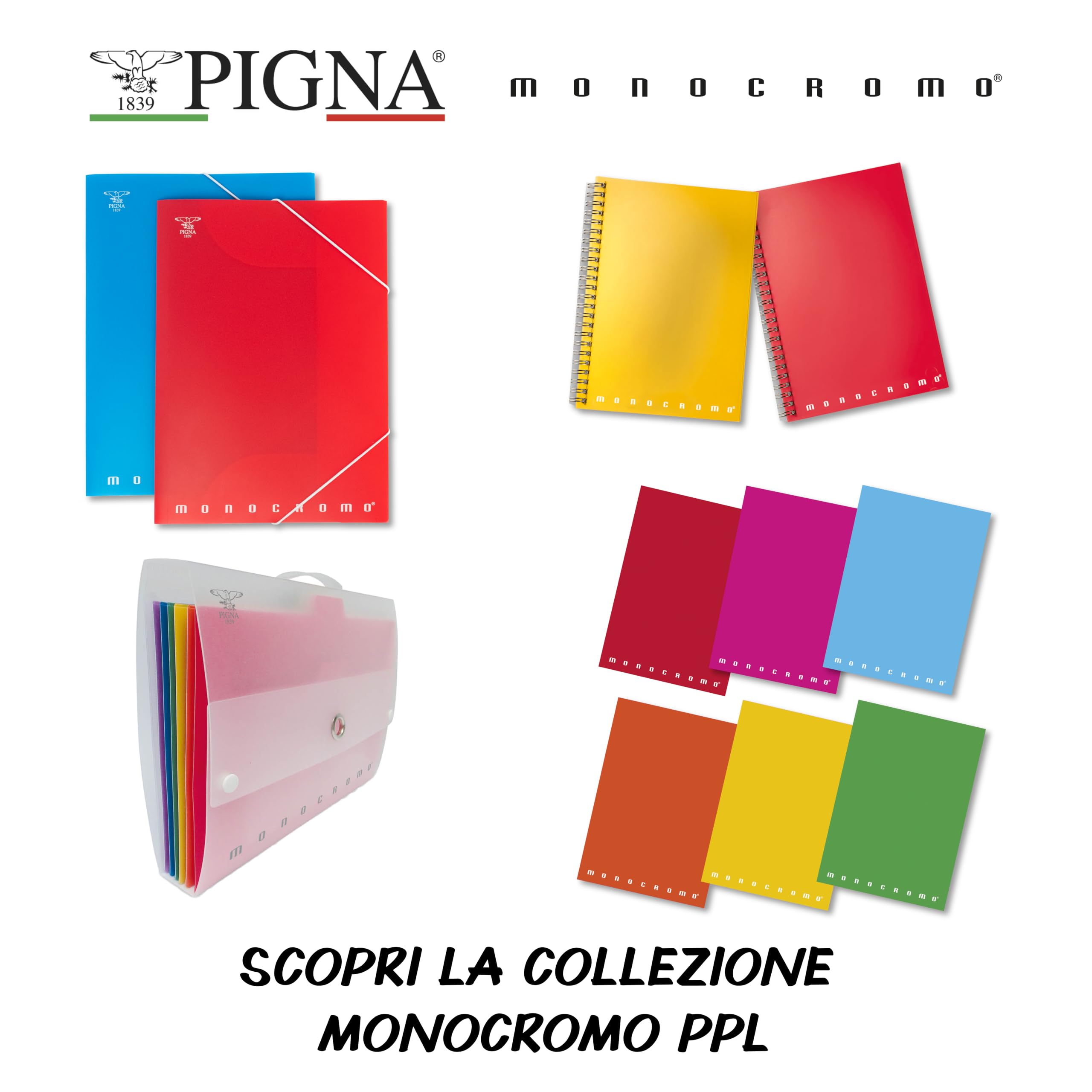 Pigna 0226585T5 Blocco Spiralato, 4 Pezzi