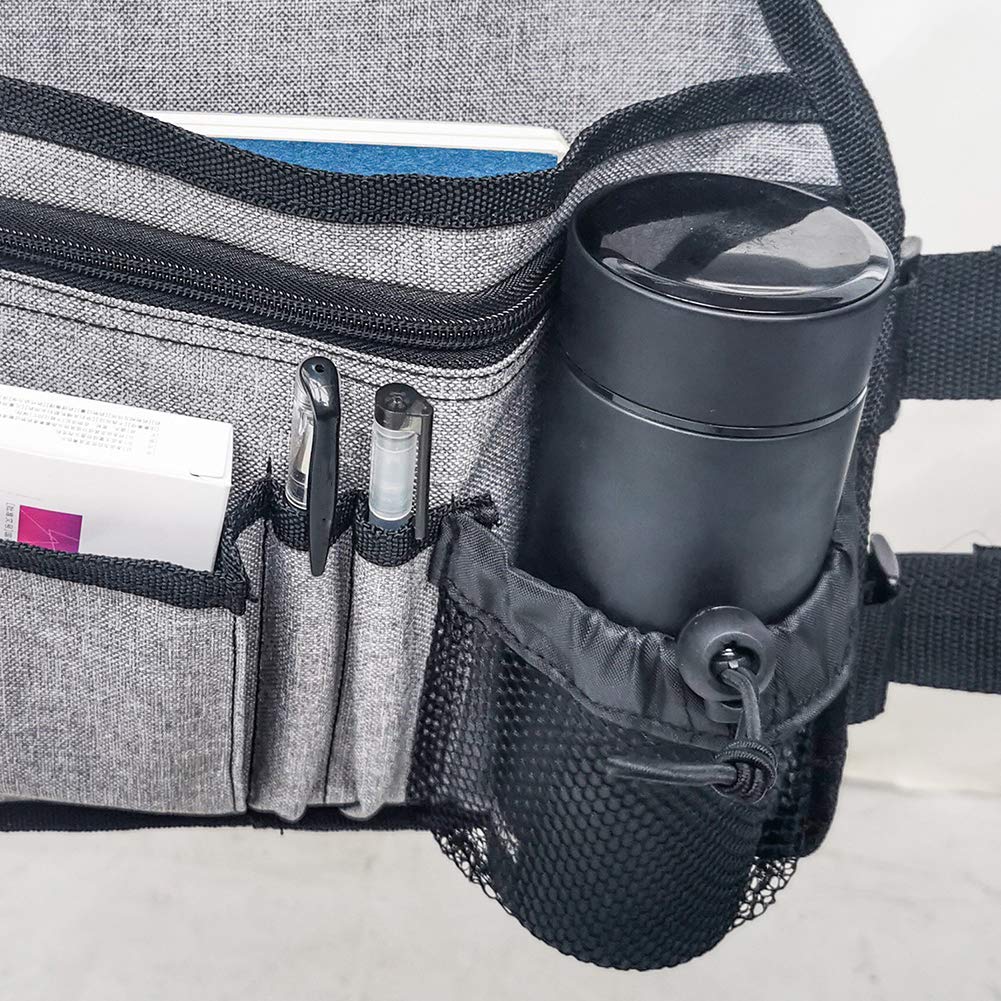 Borsa portaoggetti per Sedia a rotelle Borsa per Scooter Elettrico Borsa per Il Trasporto da Viaggio Custodia Bracciolo Laterale Leggero Rollator per sedie a rotelle Organizzatori e Articoli da