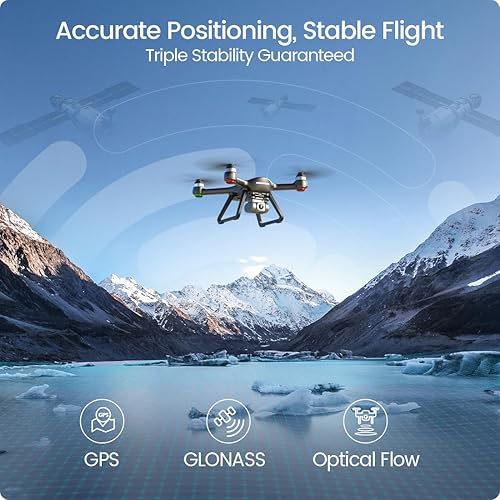 Miniatura 5 de Holy Stone HS700E 4K UHD Drone with EIS Anti Shake 130 FOV Camera for Adults, GPS Quadcopter with 5GHz FPV Transmission, Brushless Motor, Easy Auto