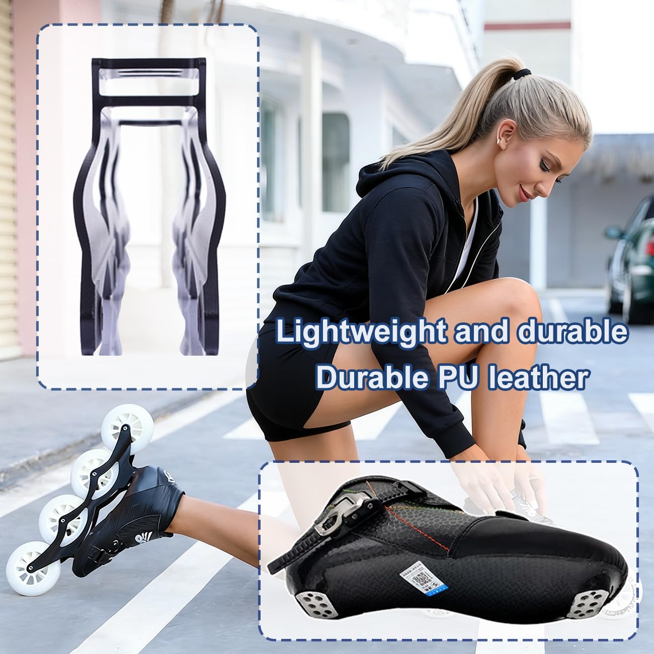 Schuhe Mit Rollen Rollschuhe Inline Skates Für Damen Und Herren, Rollschuhe Für Erwachsene (männlich/weiblich) Fitness-Rollschuhe Für Damen Und Herren Blue,43