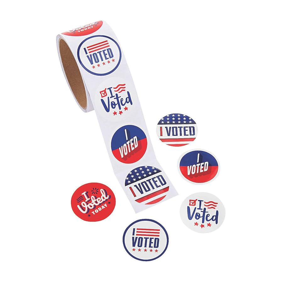 Amazon.com: I Voted Stickers - Bulk 1000 Pieces - Voting Supplies : Toys & Games amazon-com-i-voted-stickers-bulk-1000-pieces-voting-supplies-toys-games