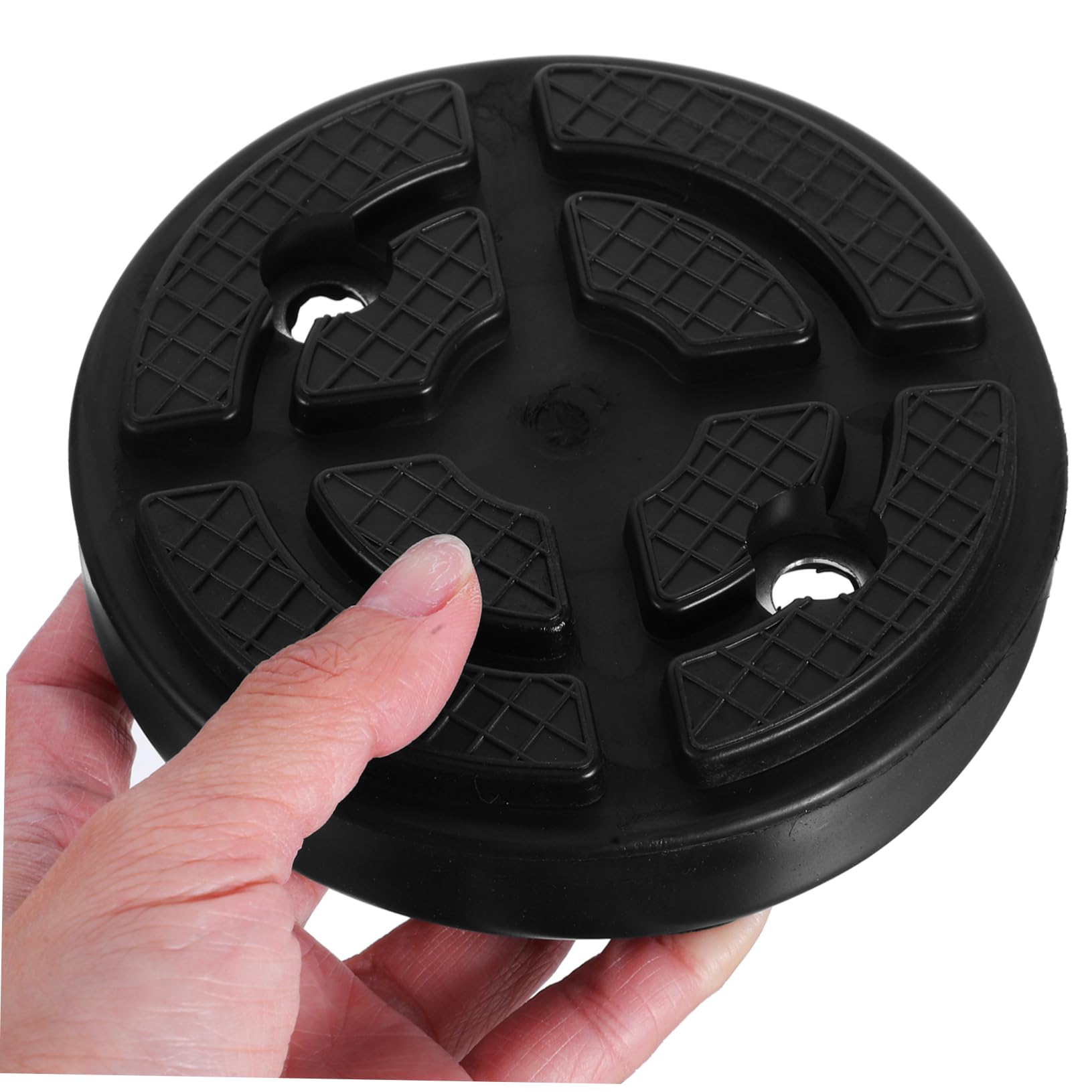 4 Pezzi Gommini per Sollevatore Auto in Gomma Nera | Foro 10, 8cm e Interasse 7cm, Accessorio per Ponte a Due Colonne, Parte di Ricambio per Officina
