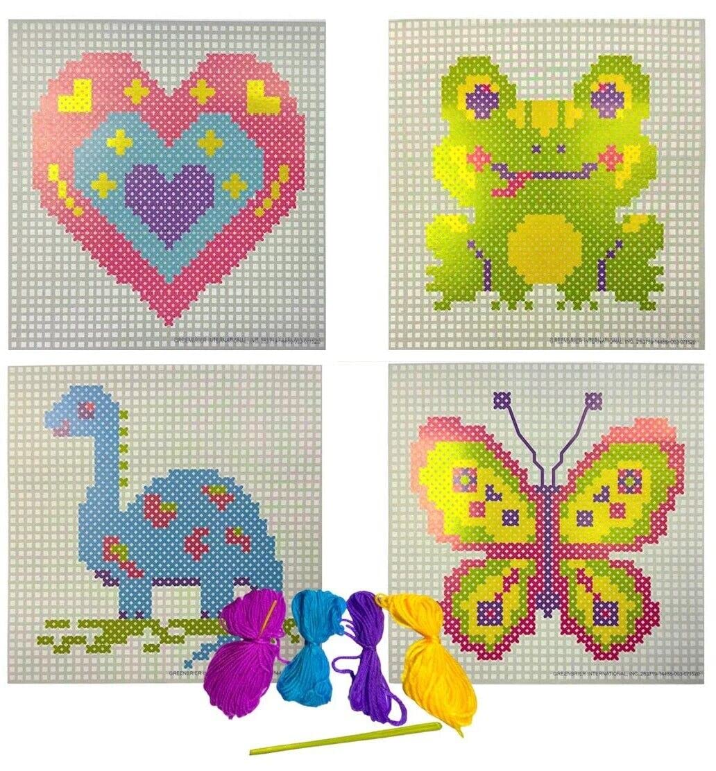 Orbitron Random Pattern Embroidery Cross Stitch Kit Set For Beginners-Handmade Embroidery Diy Craft (Random Pattern)