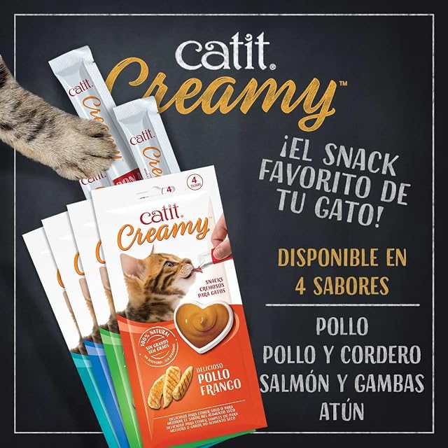 Foto 6 de 8 de Comida húmeda para Gatos Catit Catit Creamy Pollo, 1 bolsa con 4 tubos de pollo, 40gr en total