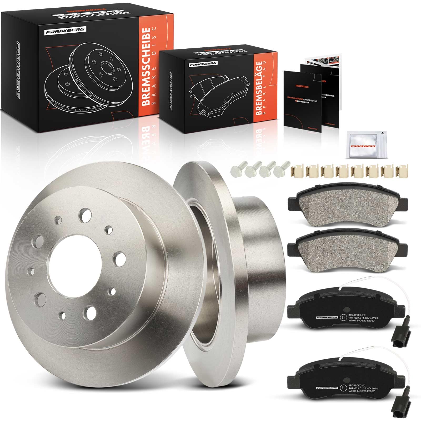 Frankberg 4x Brake Pads Brake Pads Rear Axle Compatible With Jumper Bus