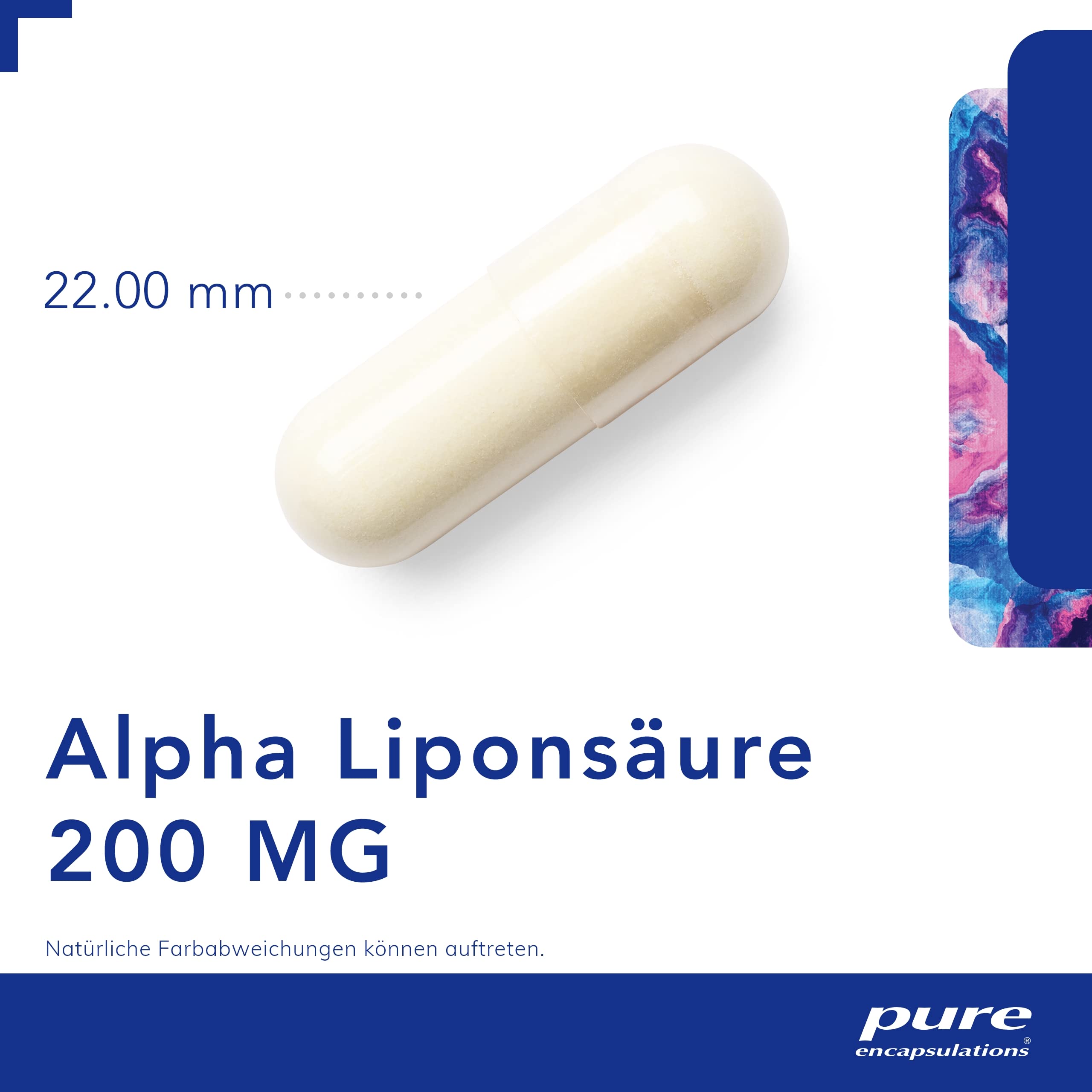 Pure Encapsulations - Alpha Liponsäure - 200mg Thioctsäure - Nahrungsergänzungsmittel - 120 Kapseln