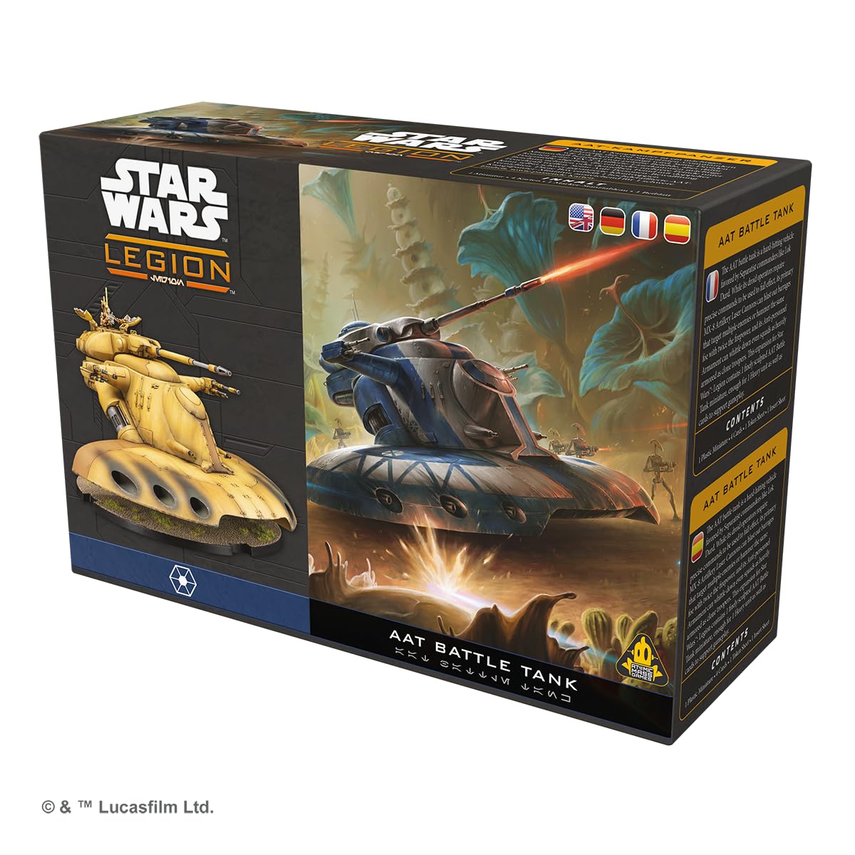 Atomic Mass Games | Star Wars Legion AAT Battle Tank | Espansione Di Unità, Veicolo Separatista, 8 Carte Miglioria | 2 Giocatori | 90 Min
