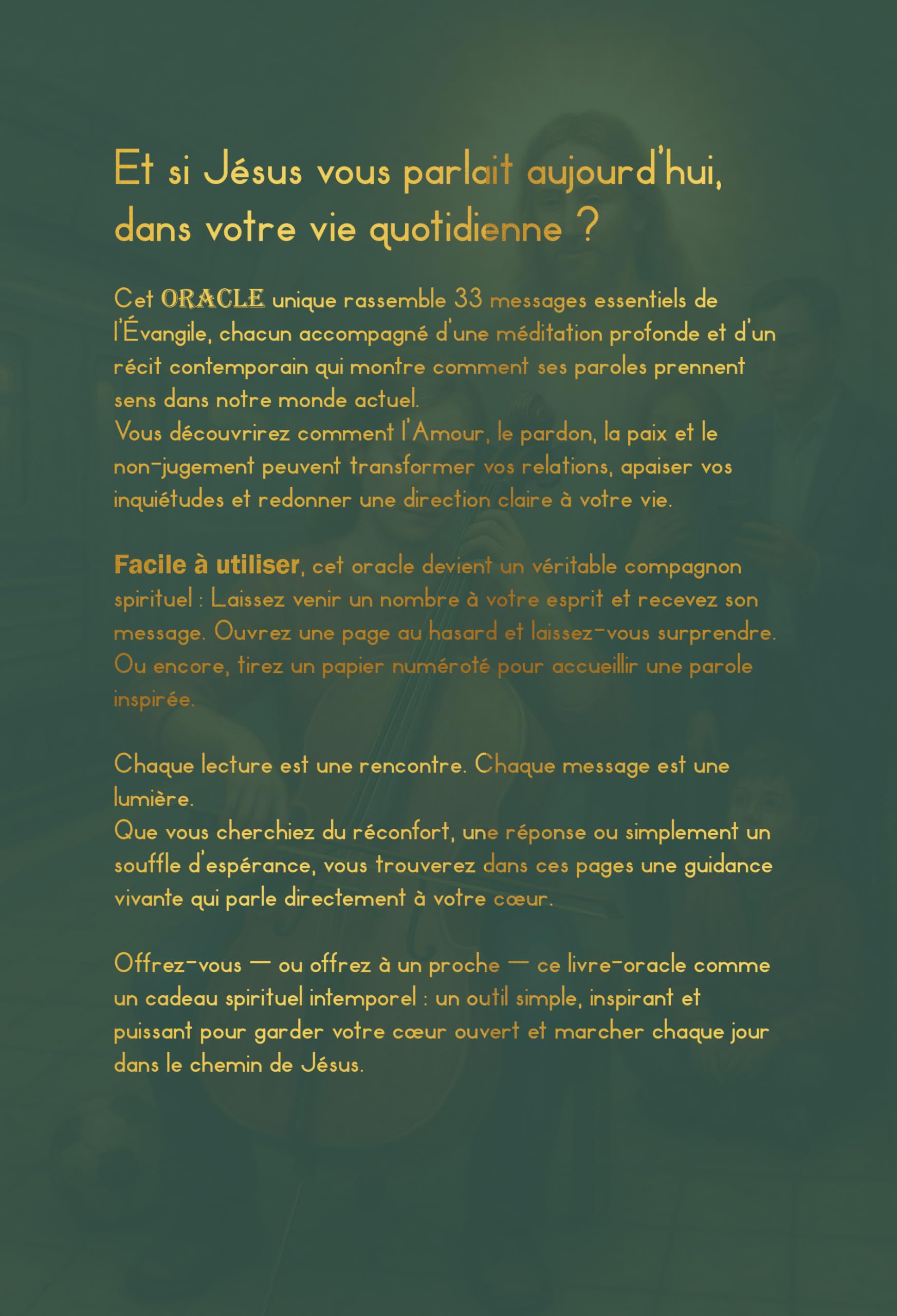 ORACLE DE JÉSUS CHRIST - 33 messages de l'évangiles - Extraits de la Bible Tome 1: Cadeau bonus 1 livre numérique Amour Divin par email