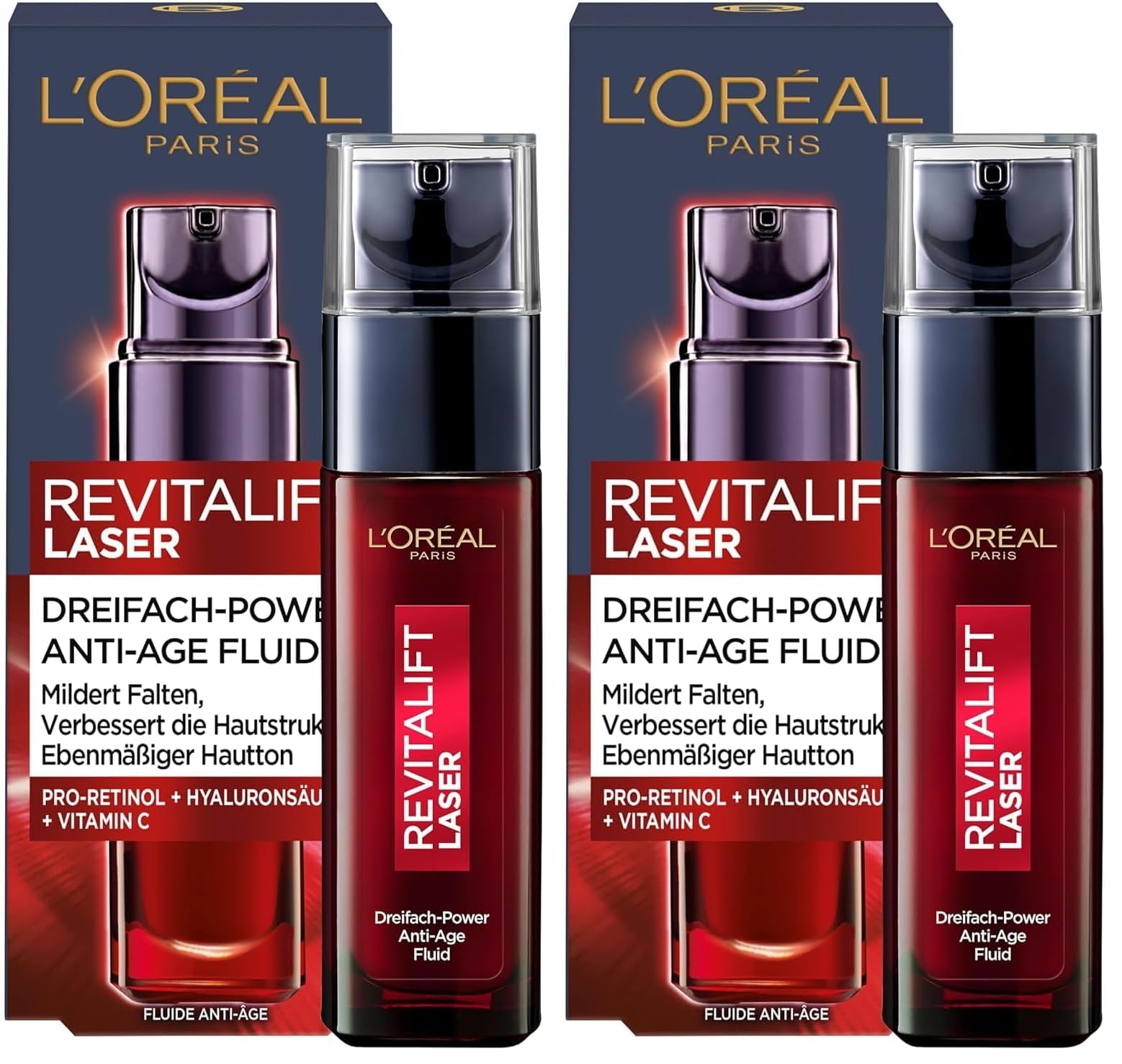 Revitalift Laser X3 L'Oréal Paris Suero, 30ml (Paquete de 2)