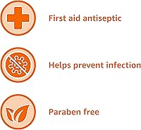 Vista 5 de Yaxa Basics Antiséptico de primeros auxilios, solución de yodo de povidona al 10%, sin sabor, 4 onzas líquidas, 1 paquete (anteriormente Solimo)