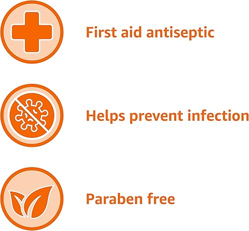 Miniatura 6 de Tienda Basics Antiséptico de primeros auxilios, solución de povidona yodada al 10%, 8 onzas líquidas, paquete de 4