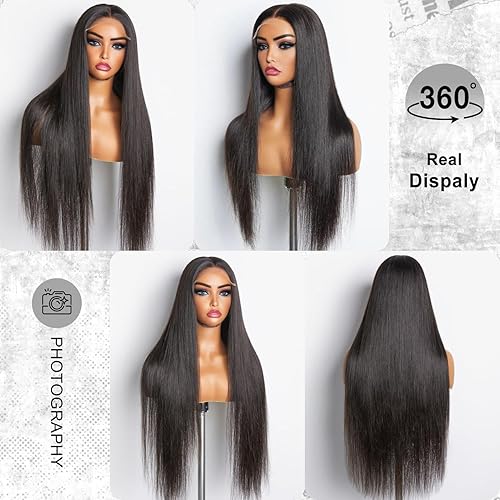 Miniatura 5 de Pelucas de cabello humano con encaje frontal color borgoña degradado 1B99J, 13 x 4, HD, transparente, sin pegamento, para mujeres negras, densidad