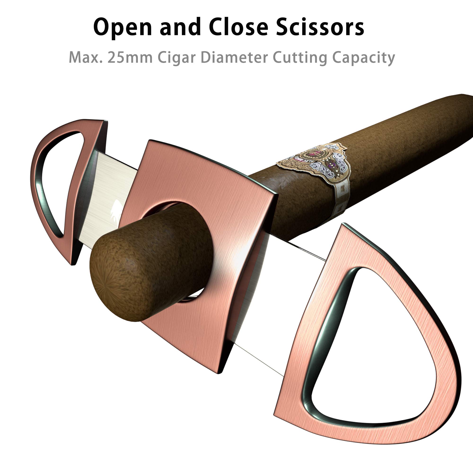 Scotte Cigare Coupe-cigares En V - Outil D'amélioration De Tirage - Guillotine De Précision - Aiguille Tranchante Parfaite - Ensemble D'accessoires