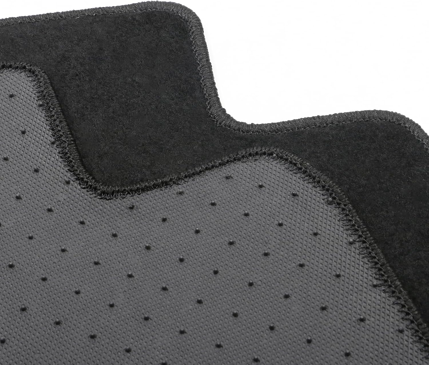 IKON MOTORSPORTS, Floor Mats Compatible with 2020-2025 Kia Telluride 4DR, Black Nylon OE Fitment Style Front & Rear Floor Mats Anti-Slip Carpets Replacement 4PCS, 2021 2022 2023