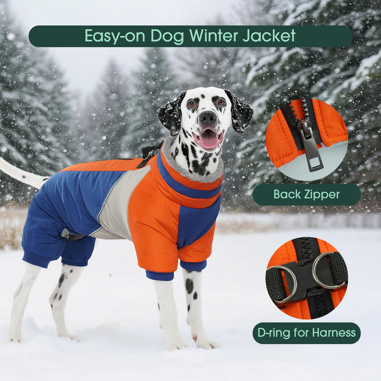 Amazon.com : Kuoser Fullbody Dog Coat - Warm Winter Coat with
