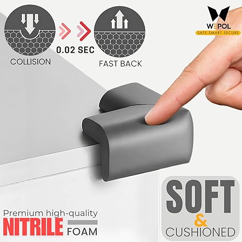 Miniatura 5 de Protectores de esquina de espuma suave para bebé, protectores de esquina para marco de cama, cubierta de seguridad para muebles de escritorio de