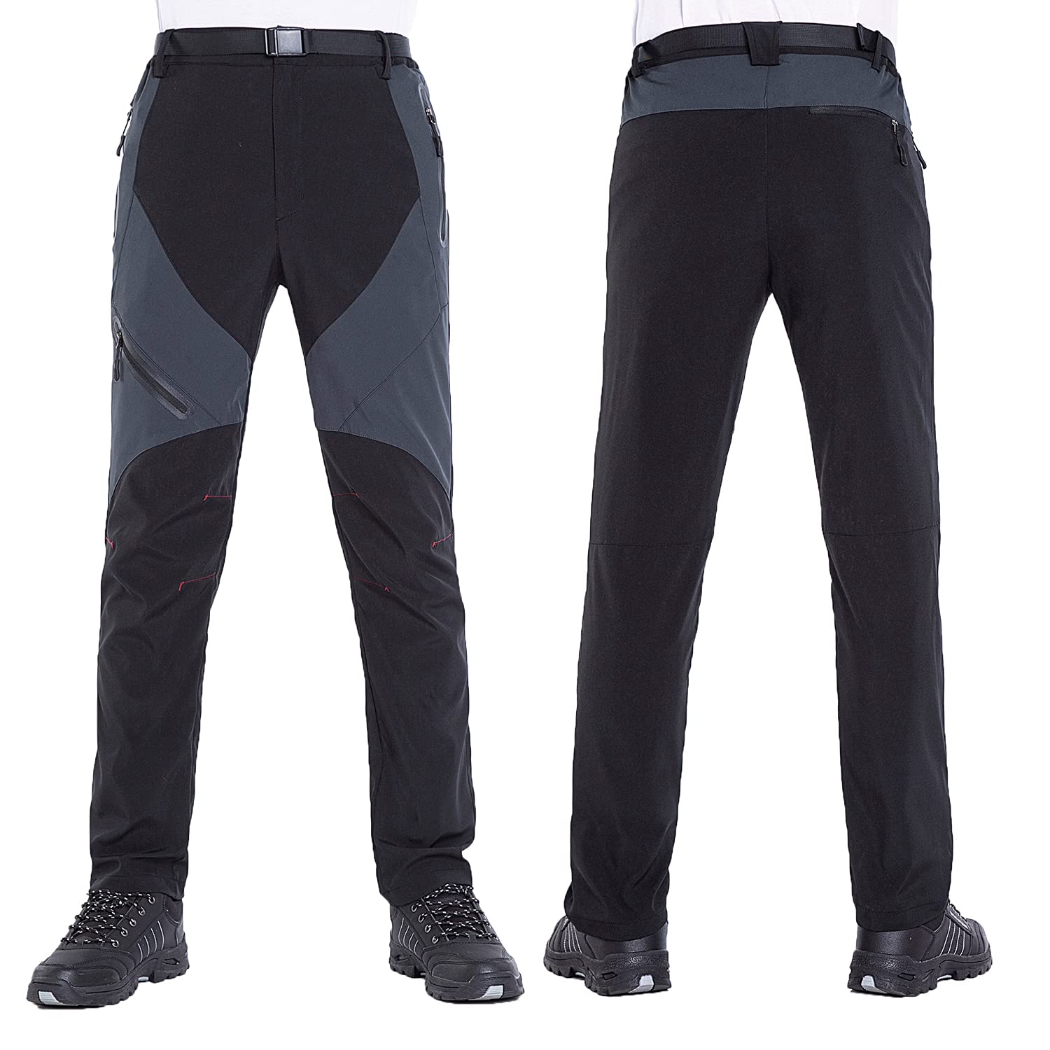 Pantalones para Caminar al Aire Libre para Hombre Pantalones de Senderismo Transpirables Ligeros a Prueba de Viento para Primavera Verano otoño