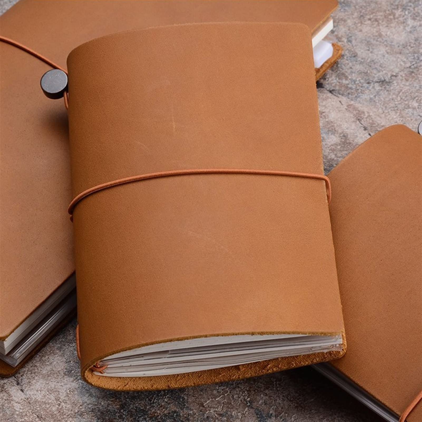 Notizbuch,für Männer und Frauen Echtes Leder Notebook Planer Handgemachte Reisende Journal Agenda Skizzenbuch Tagebuch Schreibwaren, E Schreiben und Notizen, Tagebuch, Notizheft