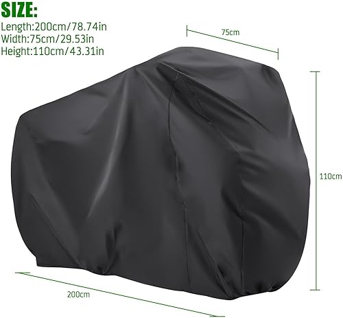 Miniatura 10 de Viaky 210T - Funda de nailon impermeable para bicicleta, antipolvo, lluvia, protección UV para bicicleta de montañabicicleta de carretera con bolsa