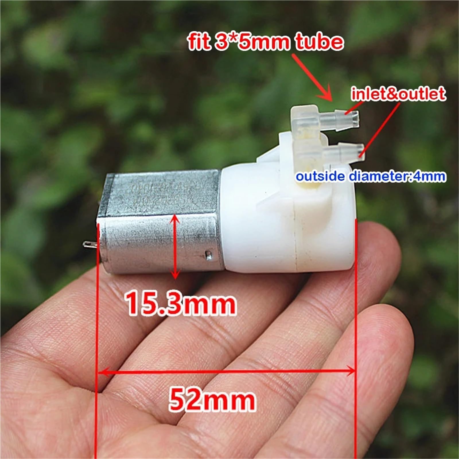 Pompa perystaltyczna miniaturowa pompa wodna domowa mała cicha pompa samozasysająca DC 2 V-6 V 3,7 V 5 V