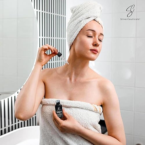 Miniatura 7 de SilverCeuticals Renueva y repare el suero facial plateado antienvejecimiento - Péptidos de colágeno HA y nano marinos - reafirma hidrata y promueve