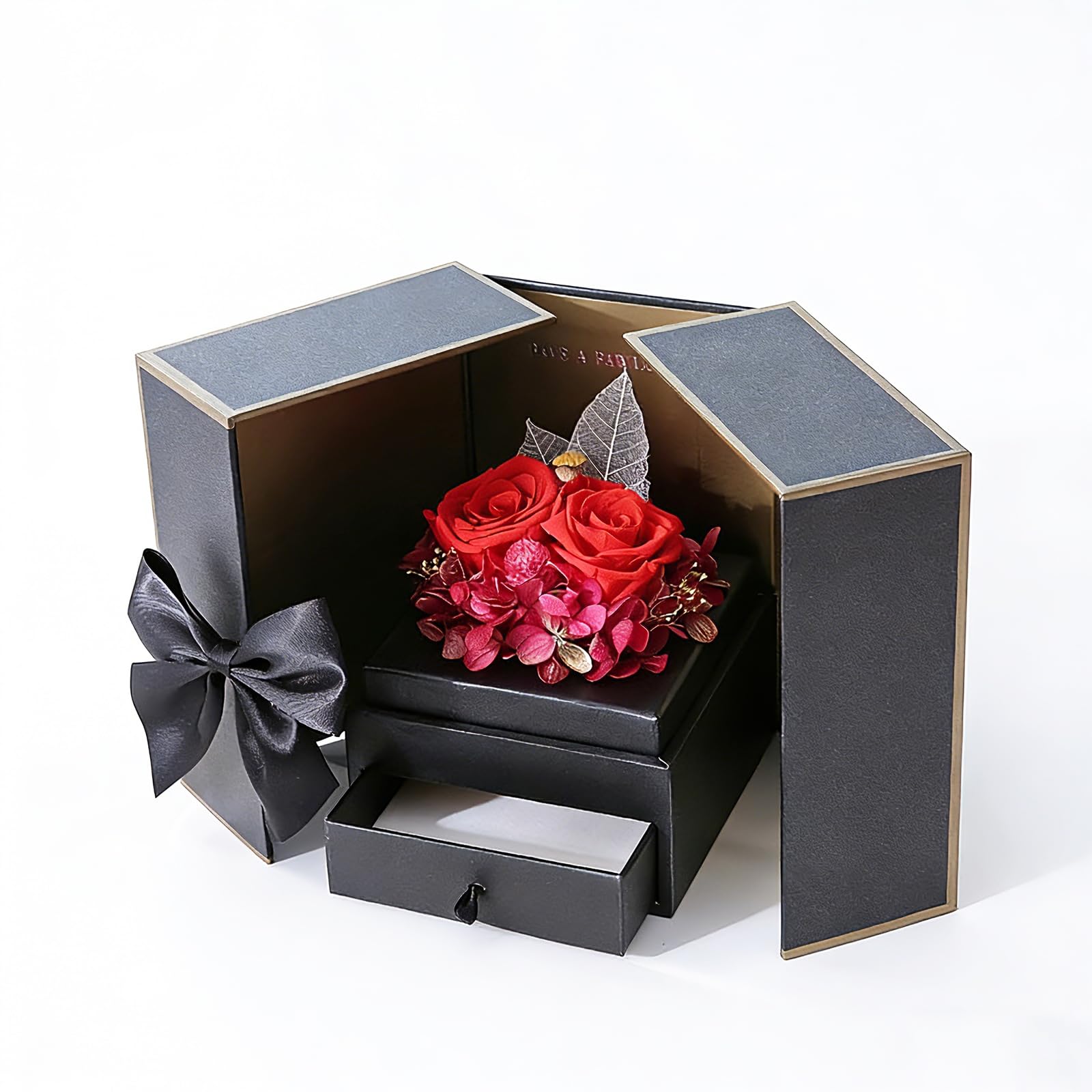 ANTOLE Preserved Red Rose Gifts Box,Eternal Flowers Rose Gifts for Mom Girlfriend Wife on Valentines Day Mothers Day Birthday Anniversary Romantic Gifts for Her