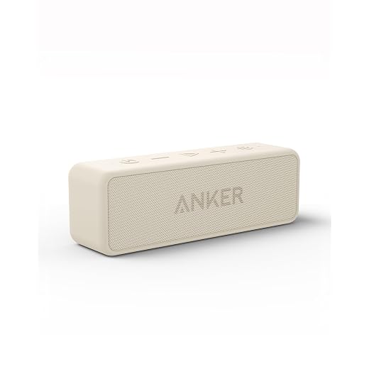 Soundcore Anker 2 Portable Bluetooth Speaker with Stereo Sound, Bluetooth 5, Bassup, IPX7 Waterproof, 24-Hour Playtime, Wireless, Speaker for Home, Outdoors, Travel