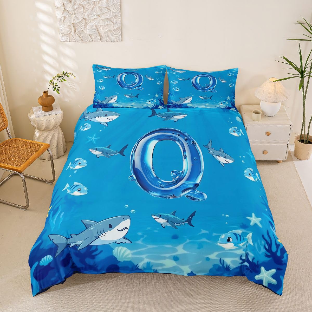 Parure de Lit Requin pour Chambre d'Enfant Ludique 220x240