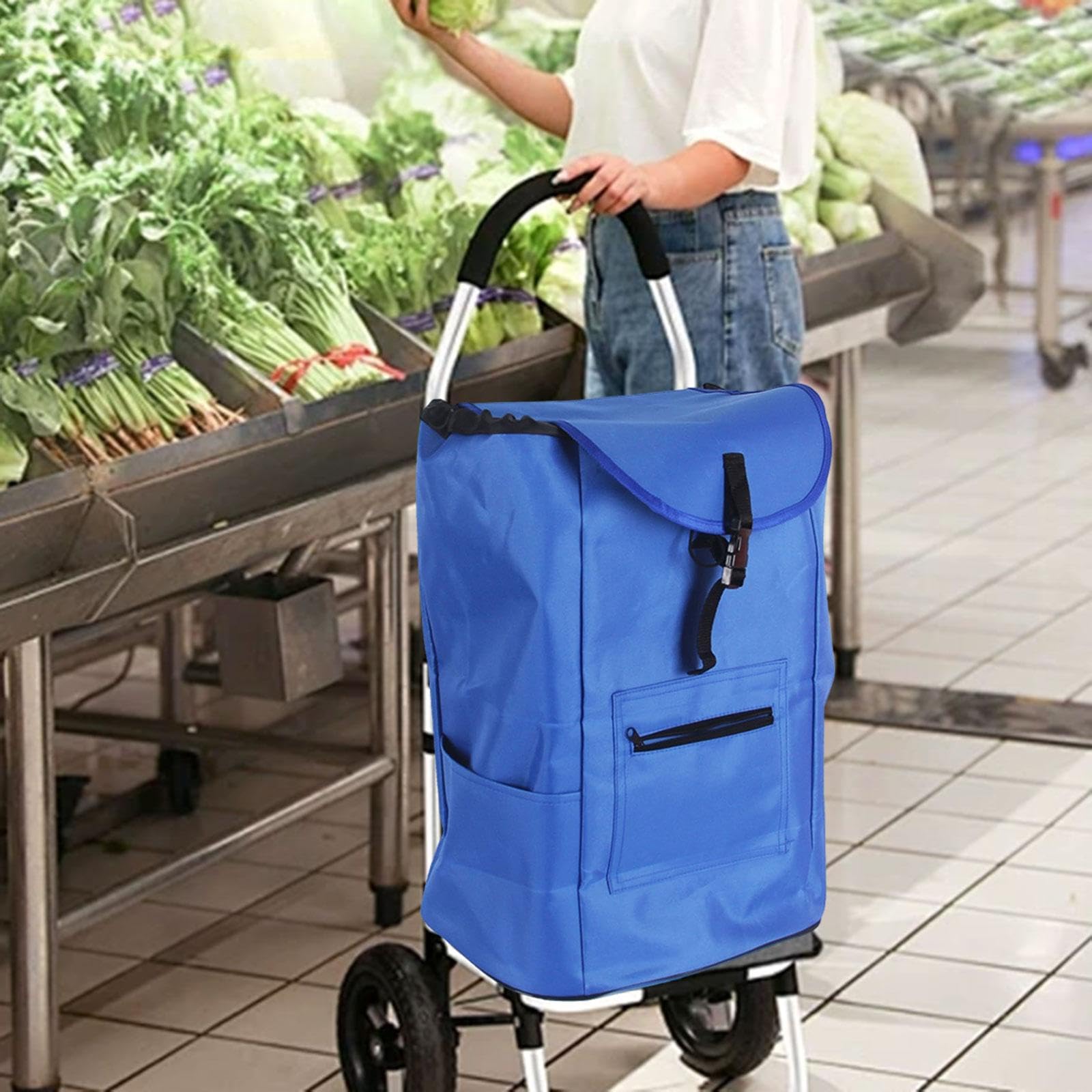 Sac Courses - YSTP - 45L - Tissu Oxford - Bleu - Capacité 50KG Bleu - Bagagerie