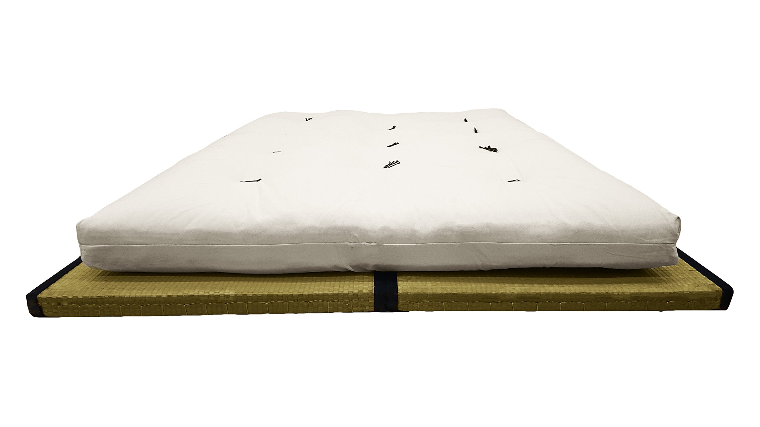 Combinazione 2 tatamis (90x200x5,5cm) futon Cotone (180x200x14cm)