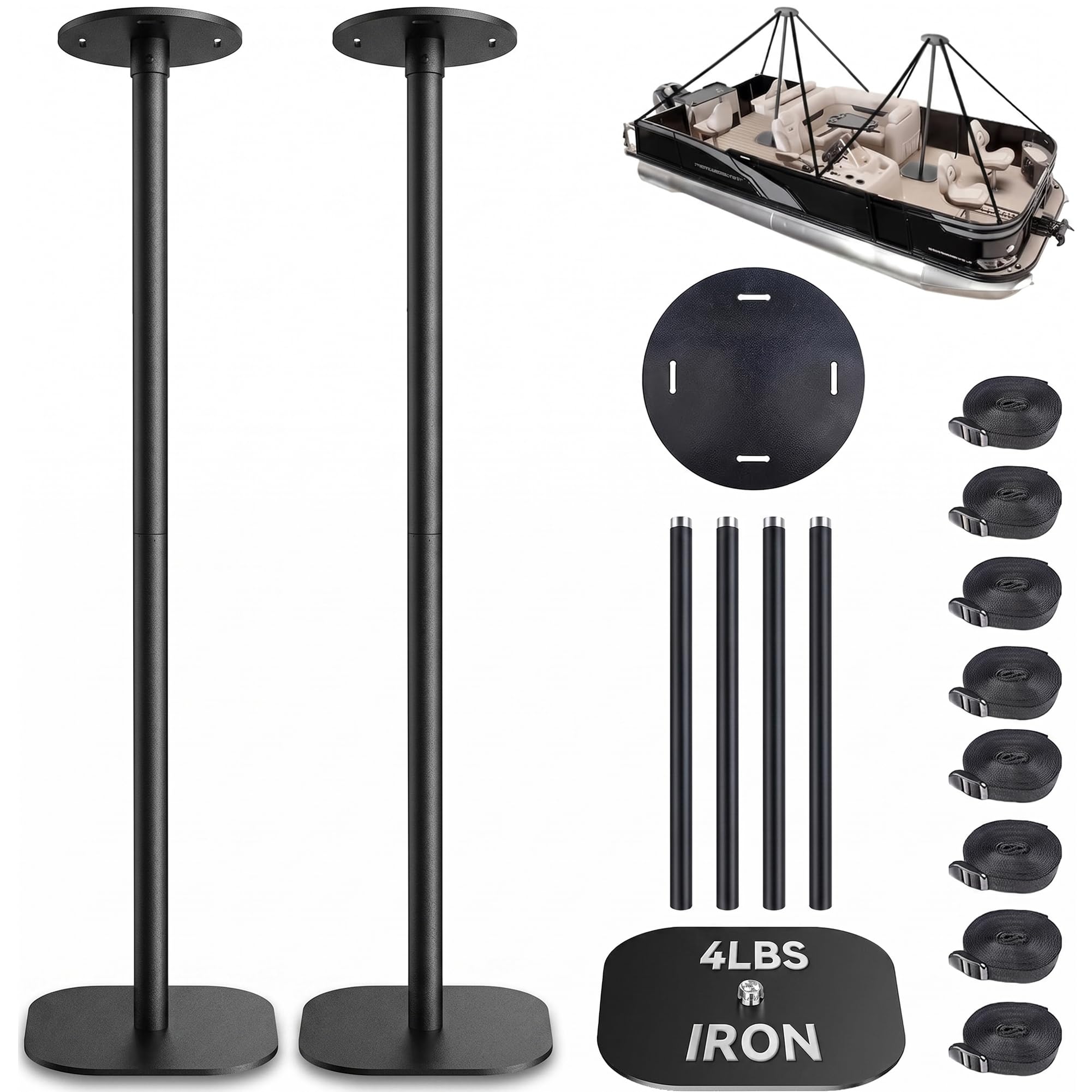 Obcursco Boat Cover Support Poles