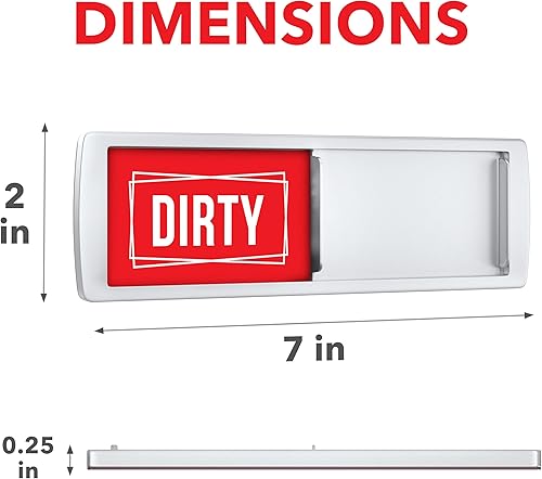 Miniatura 10 de Elegante imán para lavavajillas limpio y sucio, imán ideal para organizar lavavajillas y cocina, bonita decoración de oficina o hogar, imán para