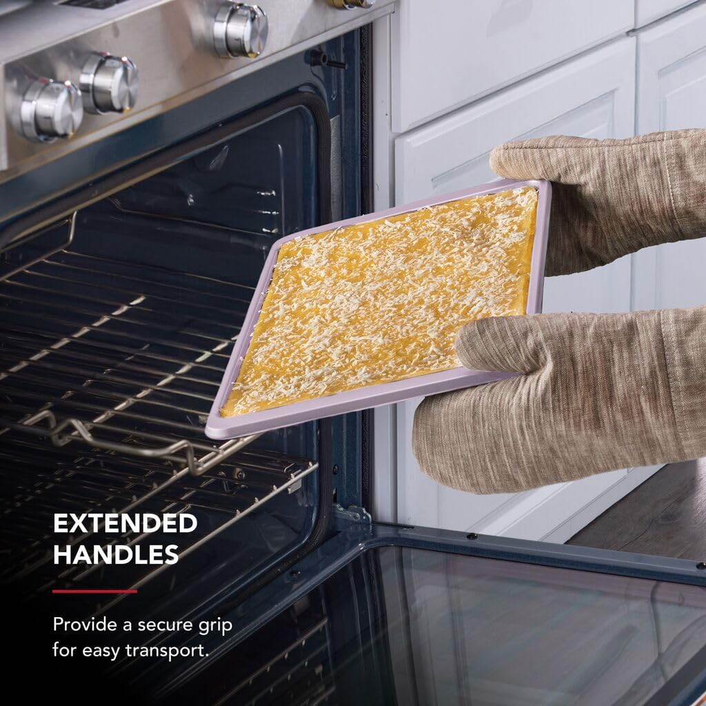 KitchenAid 10 x 15-In Nonstick Aluminized Steel Baking Sheet, Dishwasher Safe, Wildflower image 3