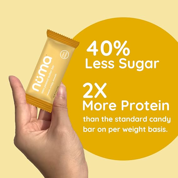 Mini Peanut Butter Bars Variety Pack Vegan, High Protein, Low Sugar, Low Calorie, All Natural, Gluten Free Crunchy Plant Based Snack 4 Bags with 8 Individually Wrapped Pieces