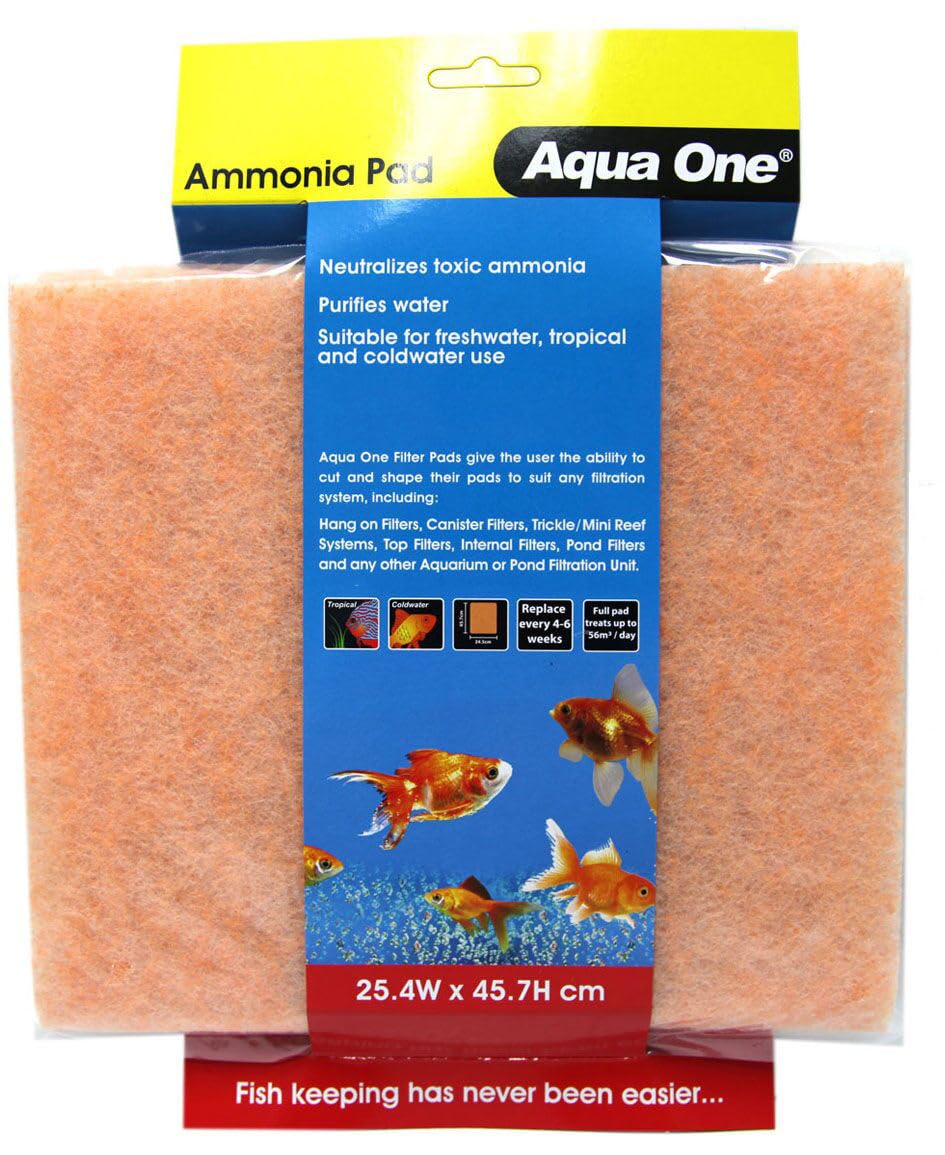 AQUA ONE SELF CUT AMMONIA FILTER PAD 25.4W X 45.7CM H