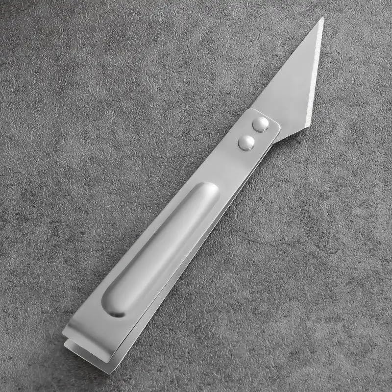 Image of SHOPPOFOBIX Pocket Knife, Kitchen Knifes Peelers for Fruit 2 in 1 Knifes and Peeler for Kitchen Travel Knifes with case Stainless Steel Bled (3 Pcs Set Peeler)