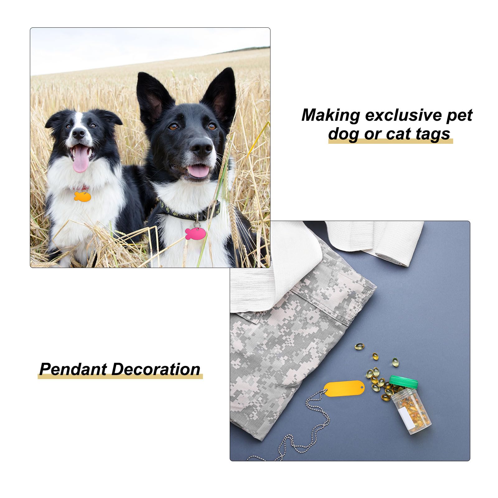 Etichetta Per Cani In Alluminio Anodizzato Di Alta Italia - Foto 14