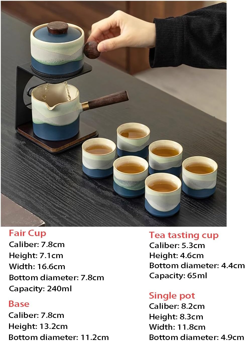Tea Set Multifunctional tea brewing tool set ceramic teapot suitable for home and office use Teapot Set