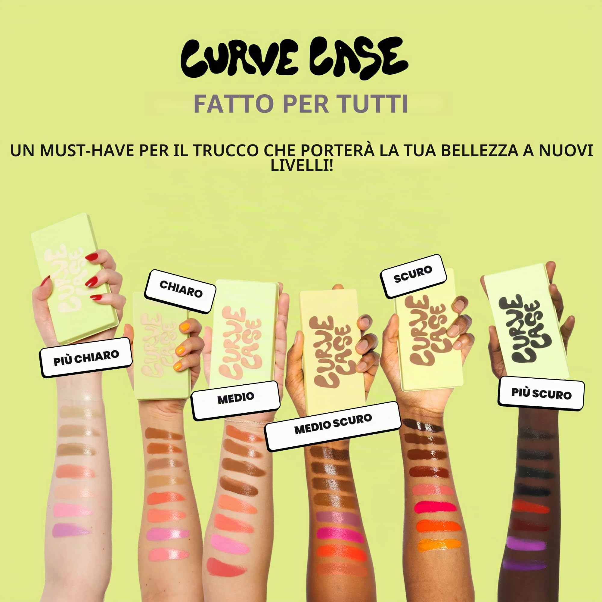 Made by Mitchell Curve Case - Palette di fard in crema (leggera)