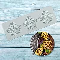 Vista 25 de TUKE Moldes de silicona de hojas huecas, moldes de chocolate con forma de corazón, geometría, molde de silicona 3D, molde de hojas de caramelo