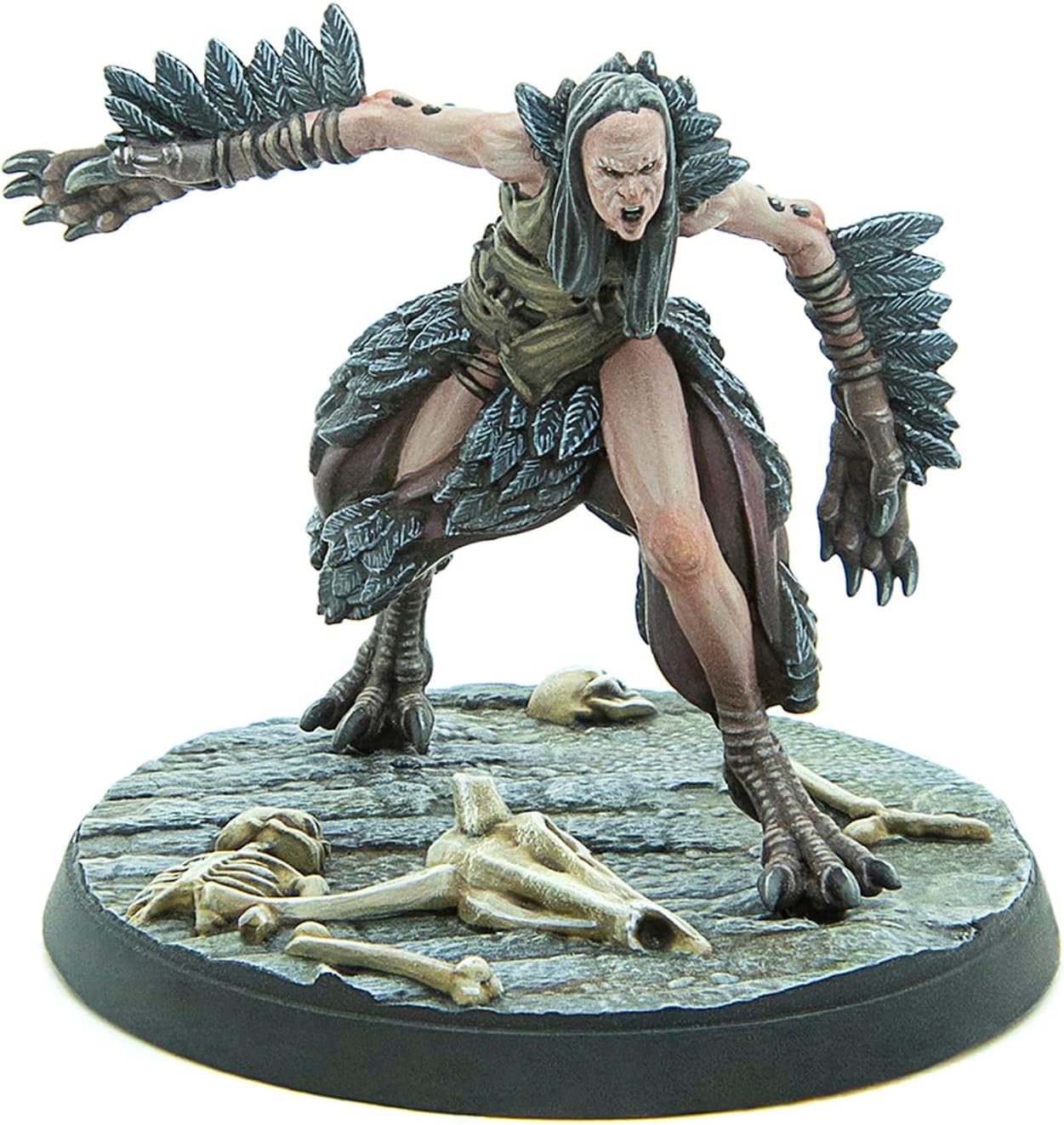 Modiphius Entertainment: The Elder Scrolls: Call to Arms: Hagraven Coven - 3 Figures, 32mm Unpainted Resin RPG Miniatures, Scenic Bases, Chapter 4