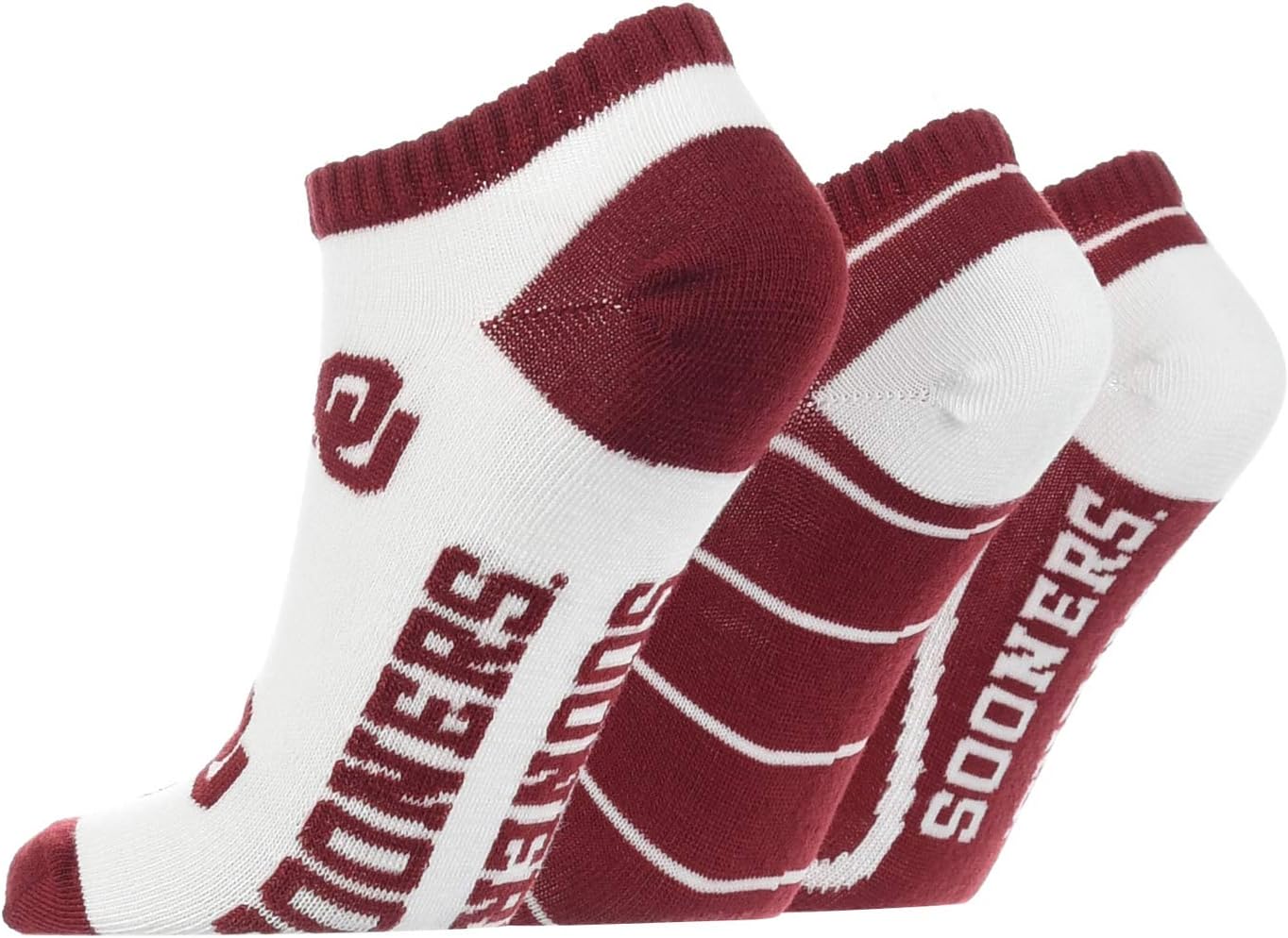 TCK NCAA No Show Socks for Men and Women, Full Field 3 Pack, Low Cut Ankle Socks College Graduation Gift - Image 2