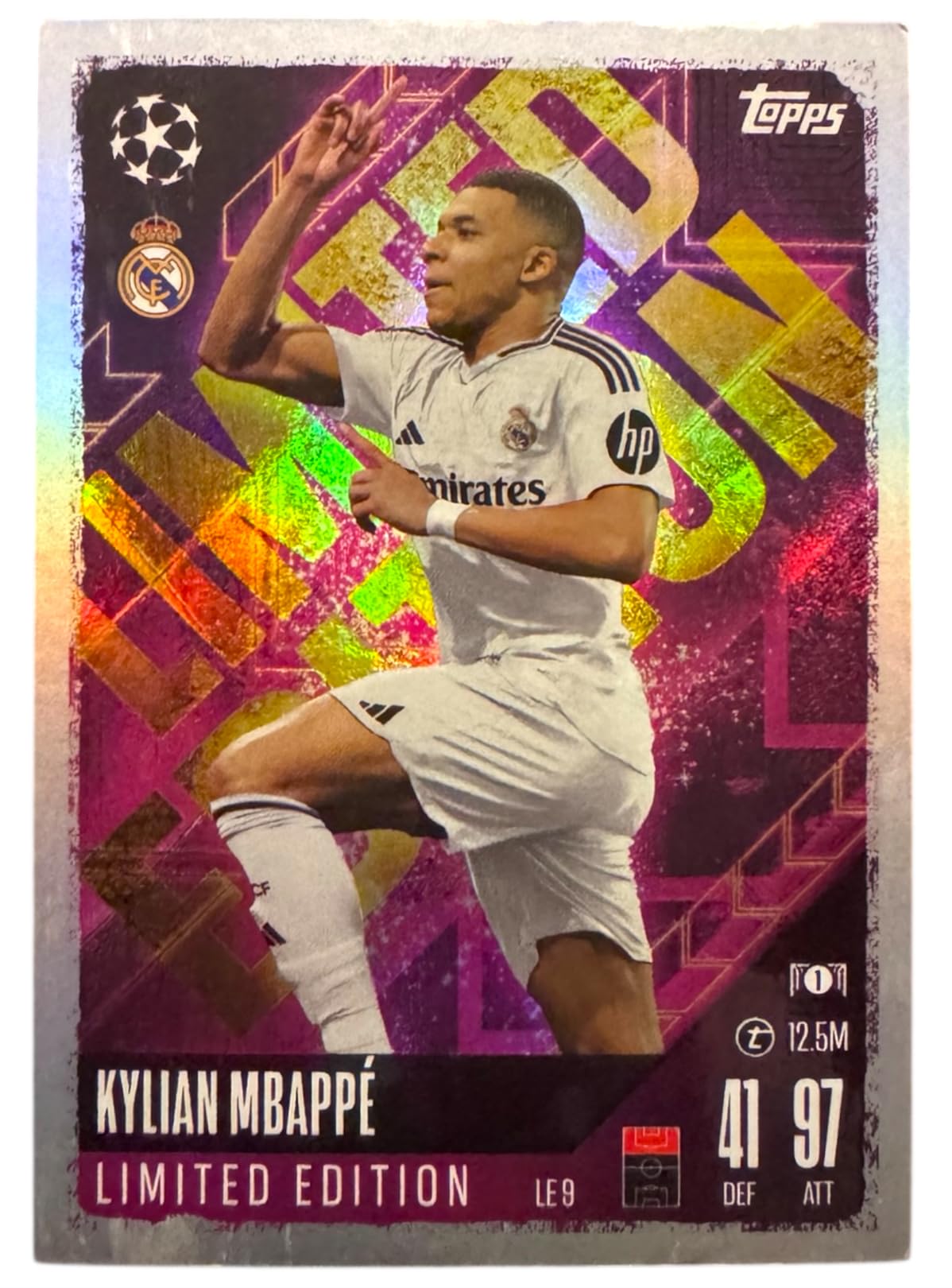 Kylian Mbappé Limited Edition +20 Bonus Cards – Match Attax 2024 2025  (24/25) – Real Madrid – Rare Football Trading Card : Amazon.ae: Sporting  Goods