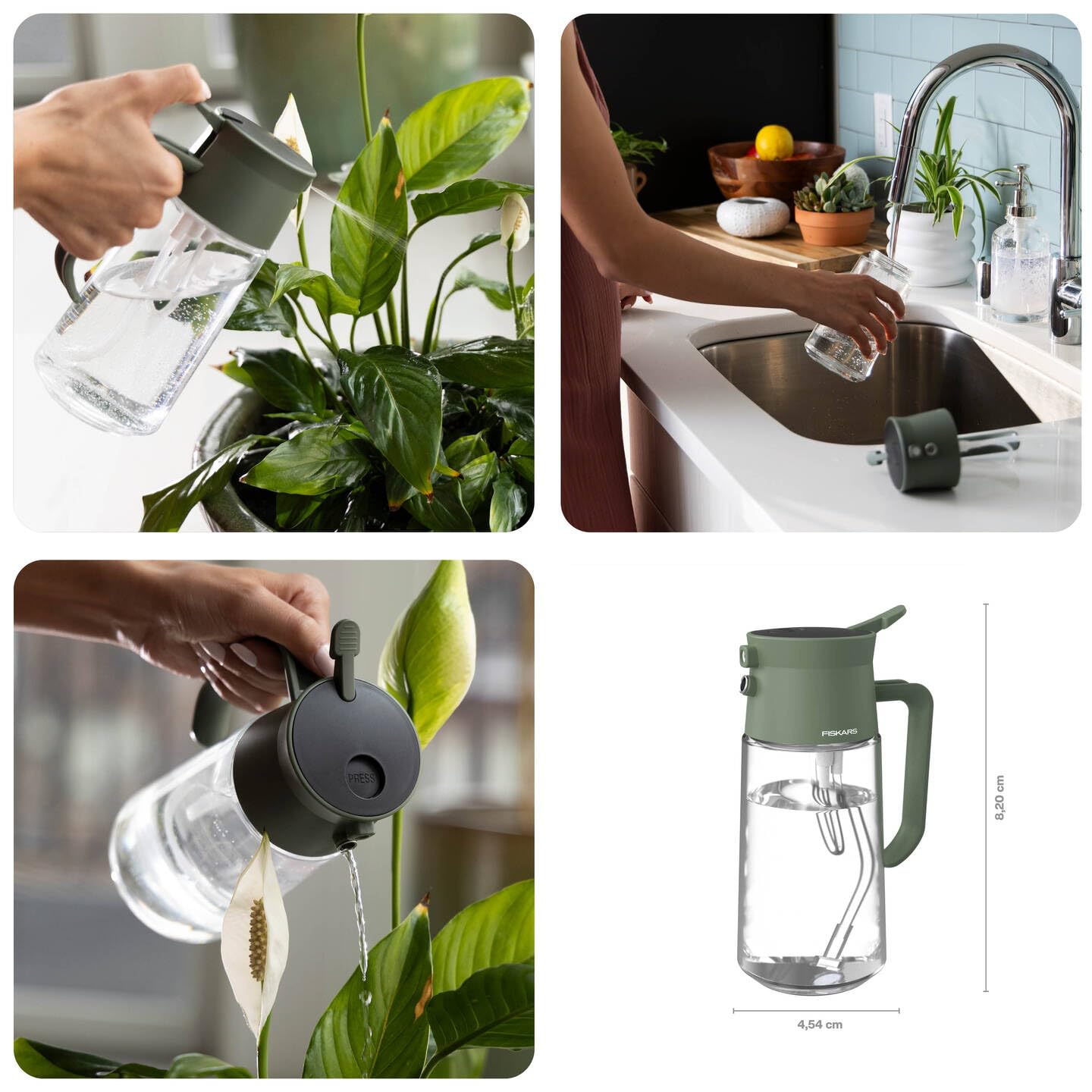 Fiskars Plant Care Mist & Pour Watering Can