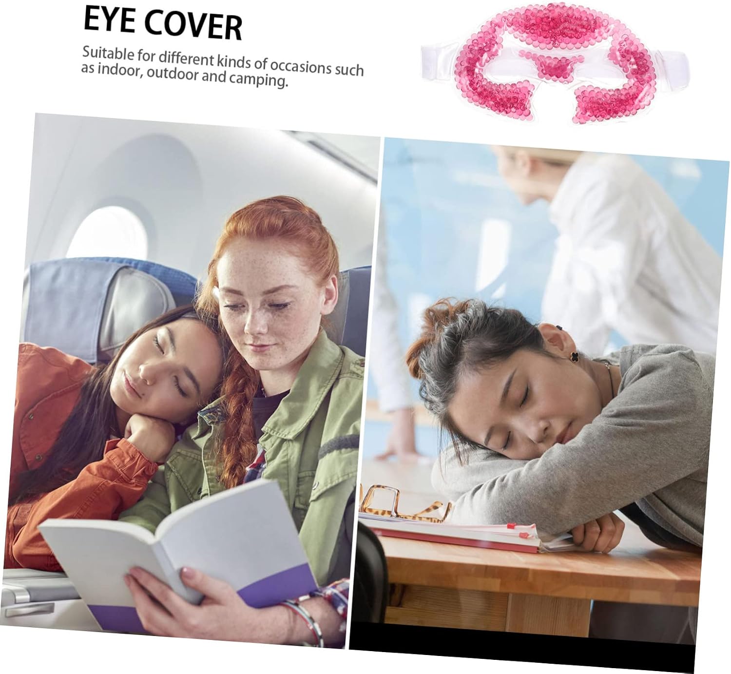 Mikinona Warming Cooling Eye Mask for Eyes Facial Gel Face Mask Lightweight Breathable