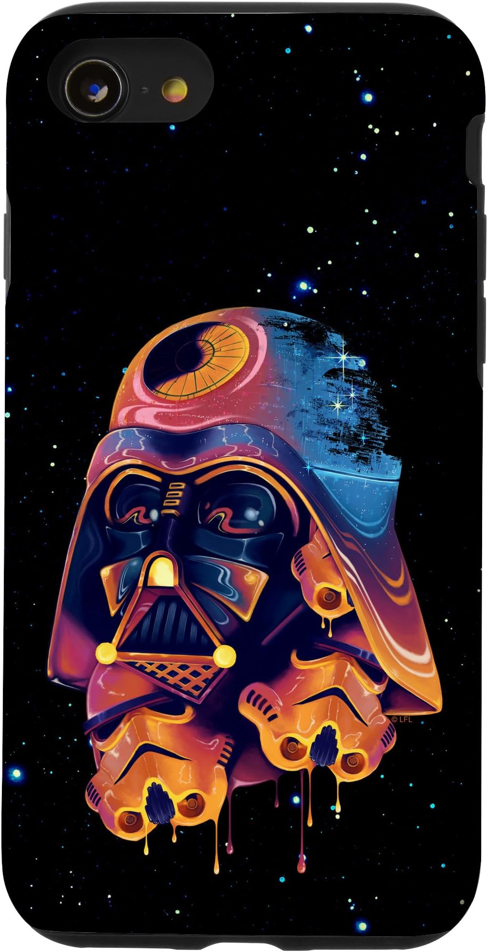 iPhone SE (2020) / 7 / 8 Star Wars Darth Vader Groovy Neon Mashup Case