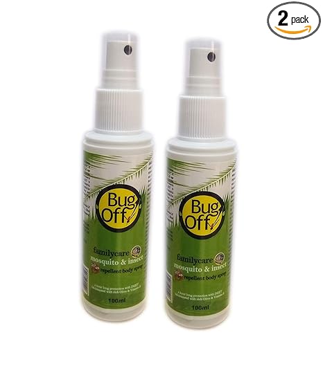 Carenow Bug Off Mosquito And Insect Repellent Body Spray With Olive Oil And Vitamin E (100 Ml)- Pack Of 2